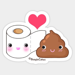 BFF Toilet Paper & Poop Sticker